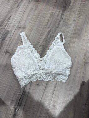 white bralette